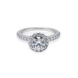 Round Halo Ring 1.0ct
