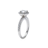 Round Halo Ring 1.0ct