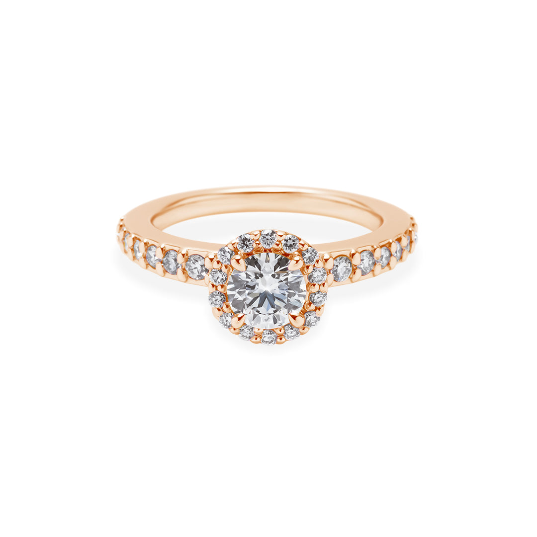 Round Halo Ring 0.5ct