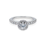 Round Halo Ring 0.5ct