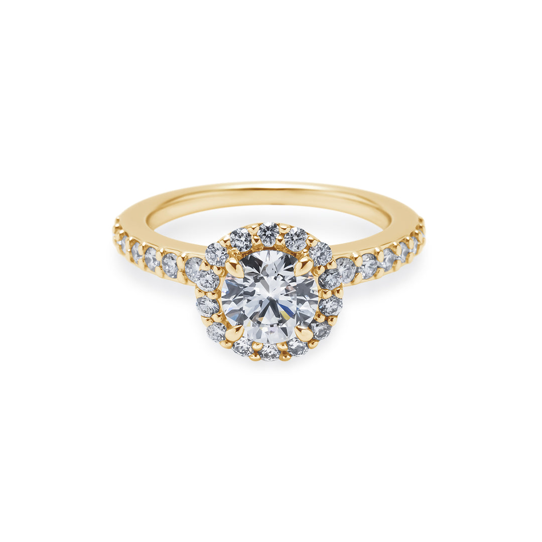 Round Halo Ring 0.5ct