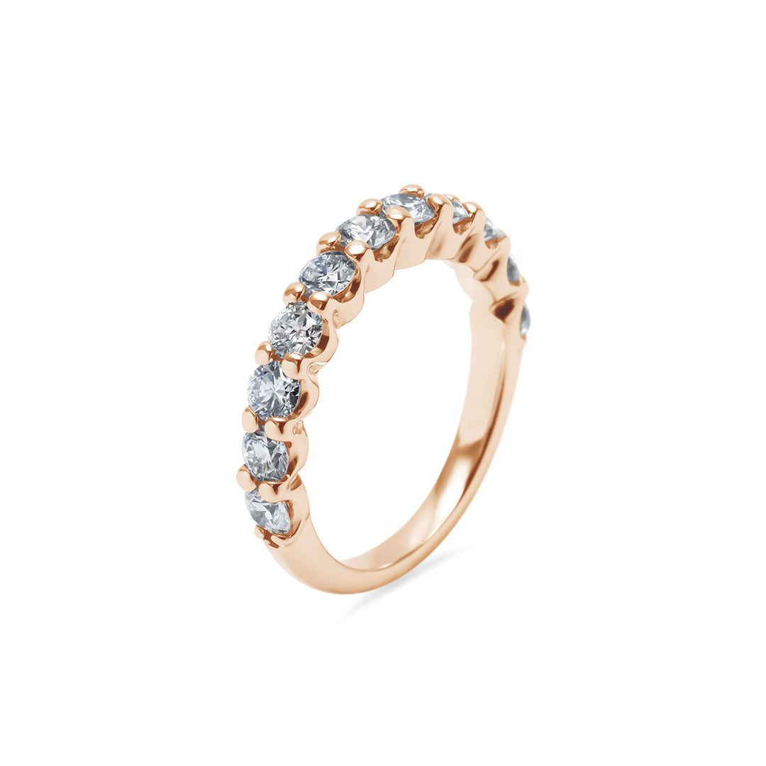 Round Brilliant Half Eternity Ring 3.0mm
