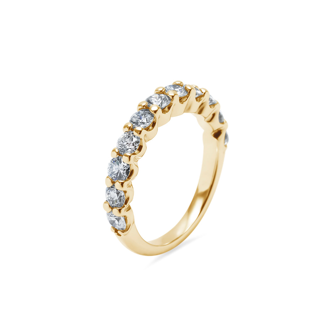 Round Brilliant Half Eternity Ring 3.0mm