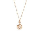 Round Halo Necklace 0.5ct