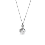 Round Halo Necklace 0.5ct