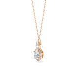 Round Halo Necklace 1.0ct