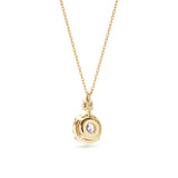 Round Halo Necklace 1.0ct