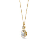 Round Halo Necklace 1.0ct