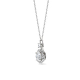 Round Halo Necklace 1.0ct