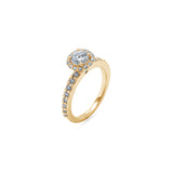 Round Halo Ring 0.5ct