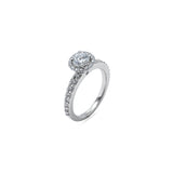 Round Halo Ring 0.5ct