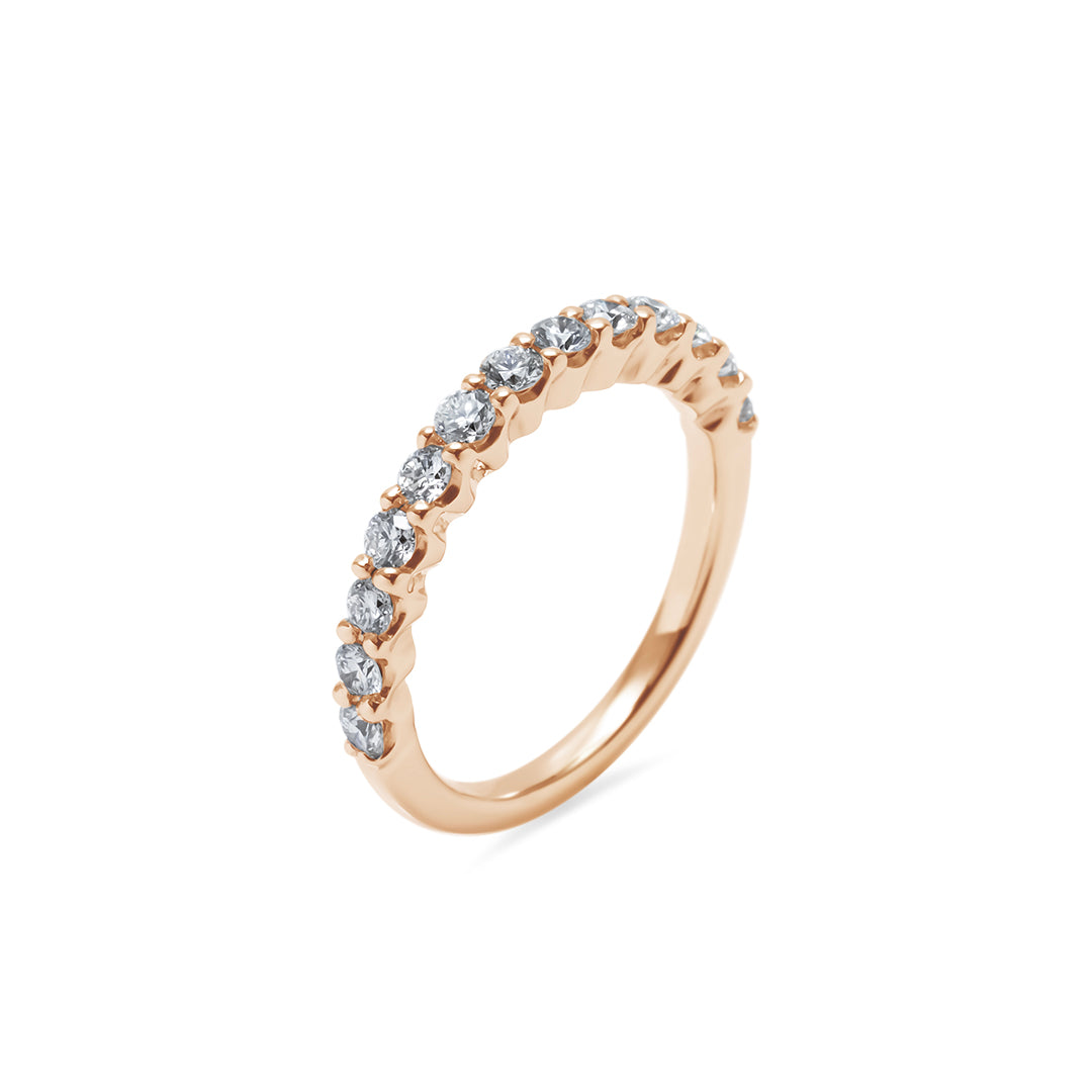 Round Brilliant Half Eternity Ring 2.2 mm