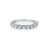 Round Brilliant Half Eternity Ring 3.0mm